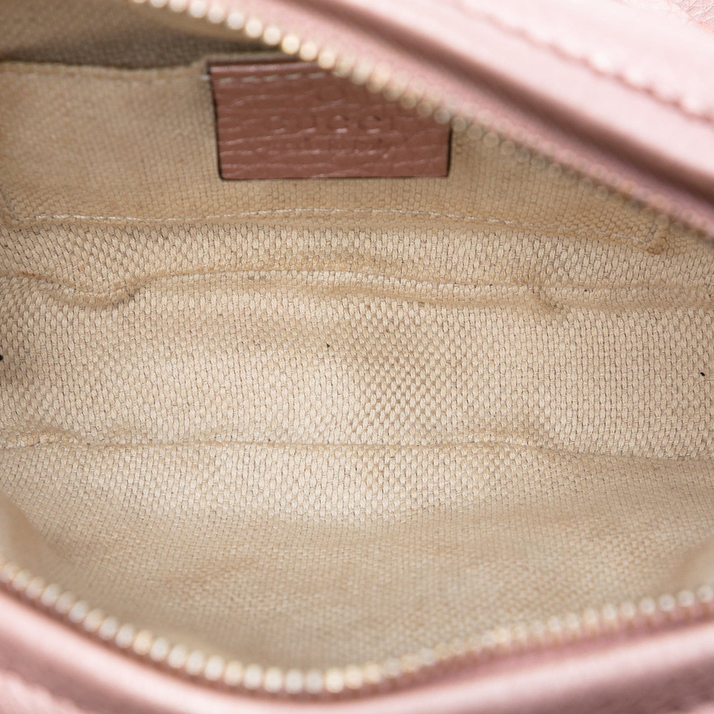 Gucci Mini Metallic Pebbled Calfskin Soho Chain Crossbody