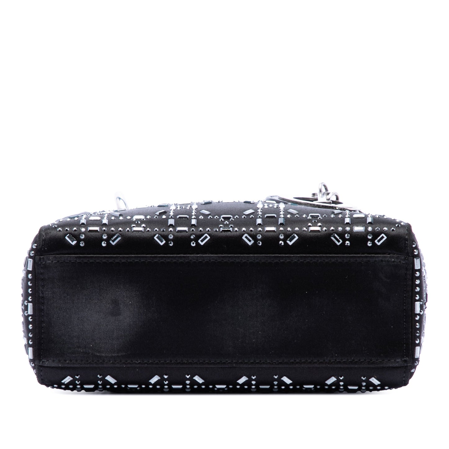 Dior Mini Satin Cannage Strass Crystal Embellished Lady Dior