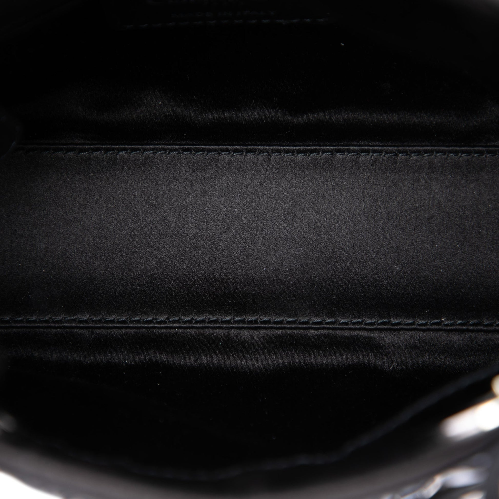 Dior Mini Satin Cannage Strass Crystal Embellished Lady Dior