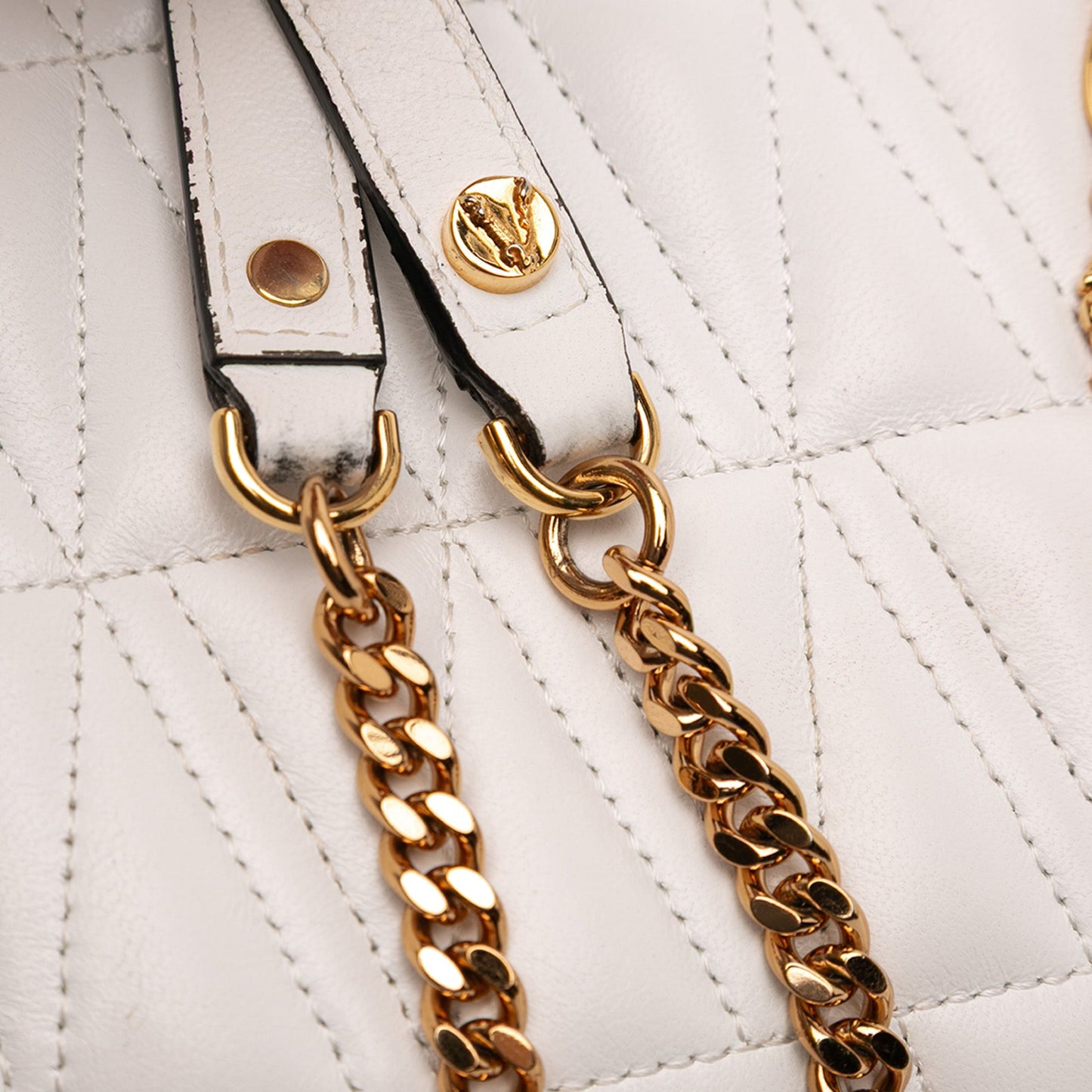 Versace Nappa Leather Virtus V Crossbody