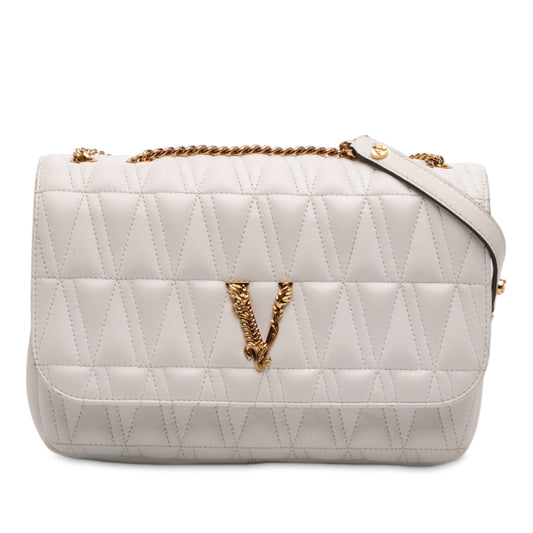 Versace Nappa Leather Virtus V Crossbody