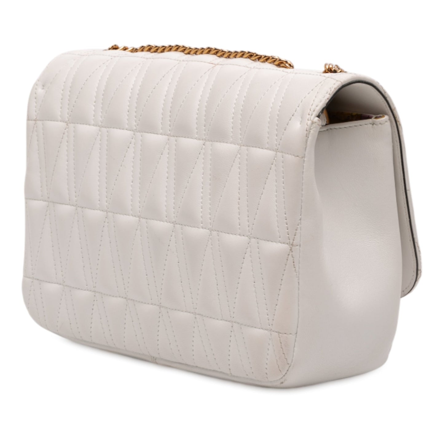 Versace Nappa Leather Virtus V Crossbody