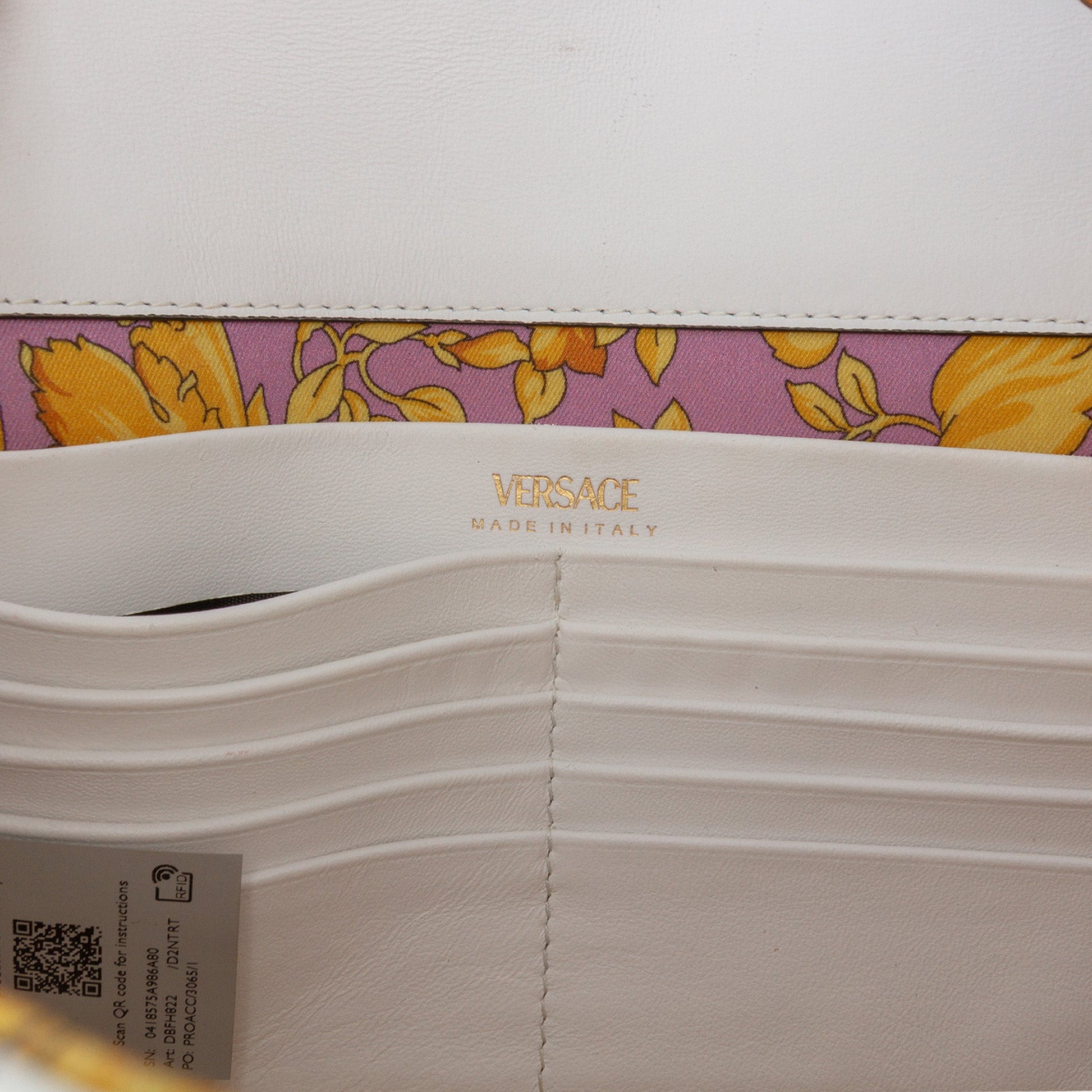 Versace Nappa Leather Virtus V Crossbody