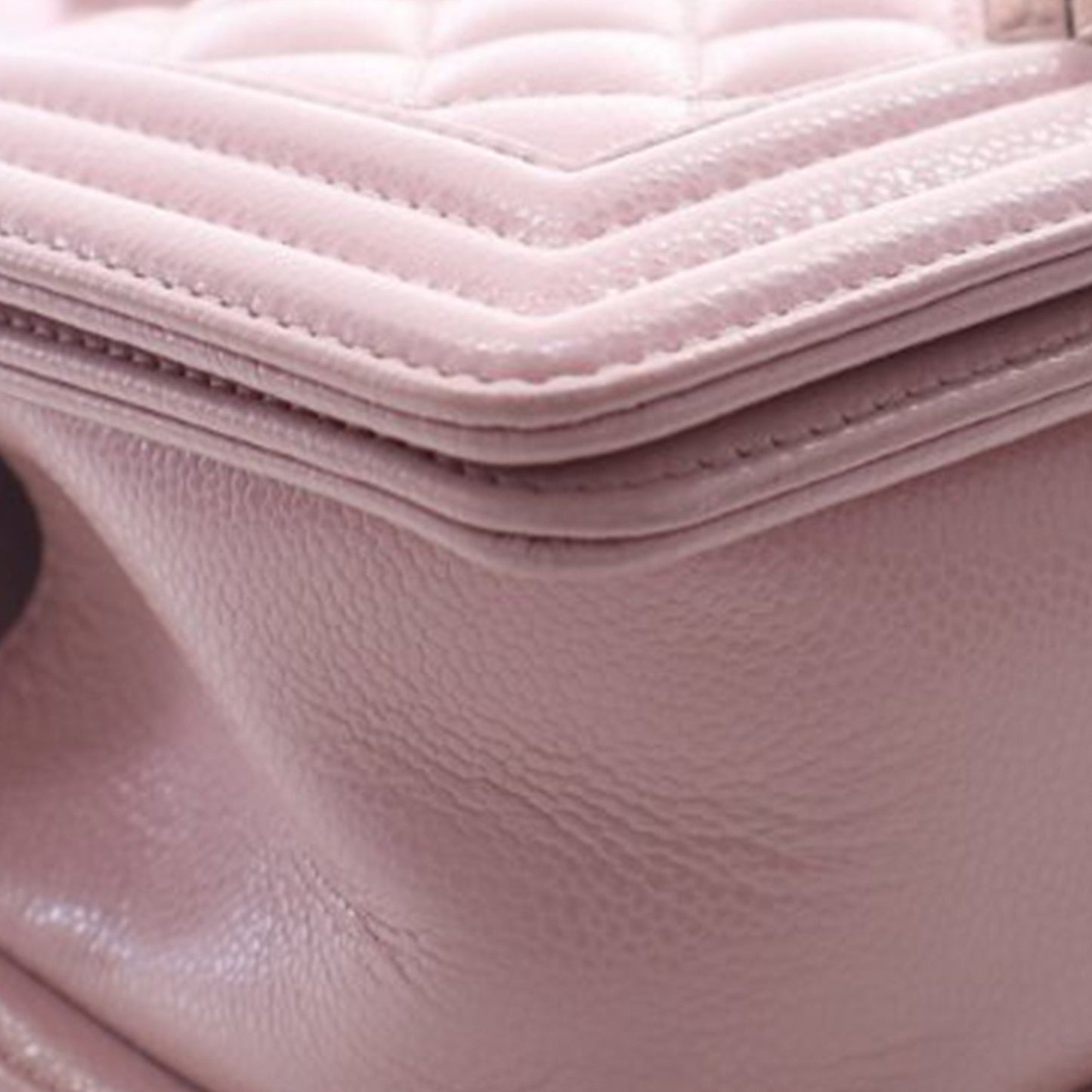 Small Quilted Caviar Boy Flap