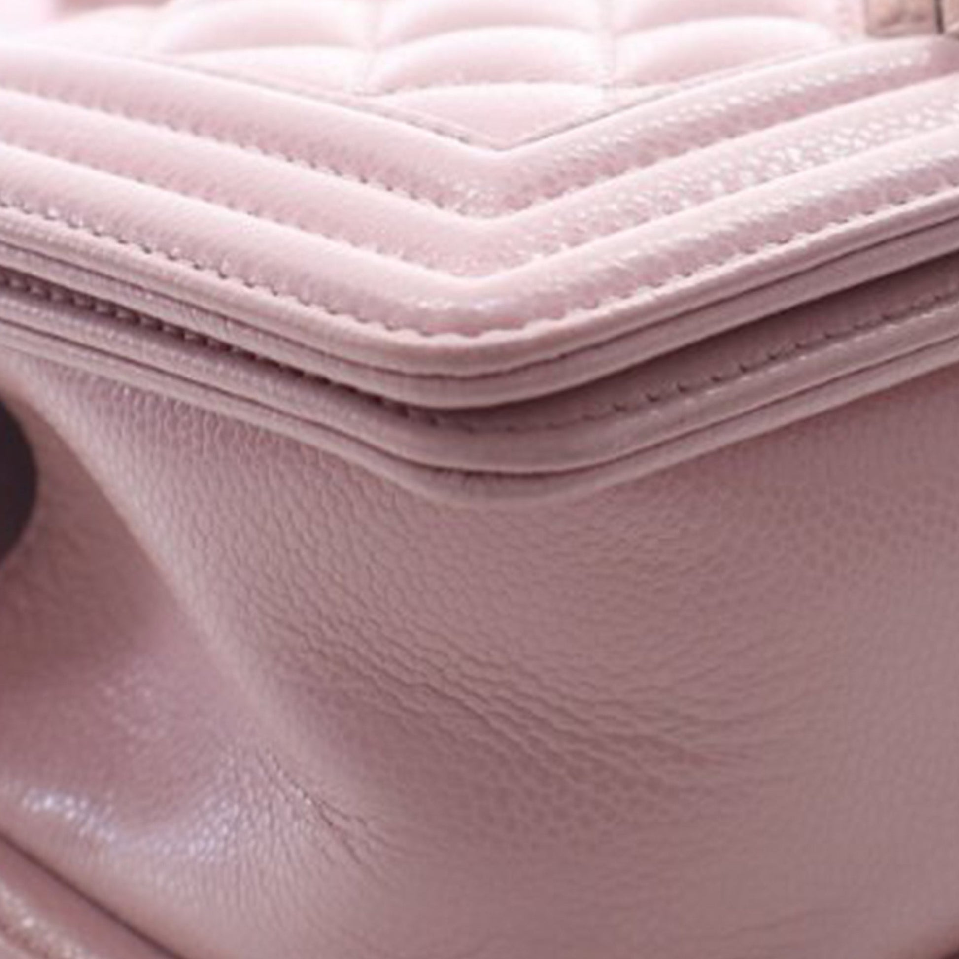 Small Quilted Caviar Boy Flap