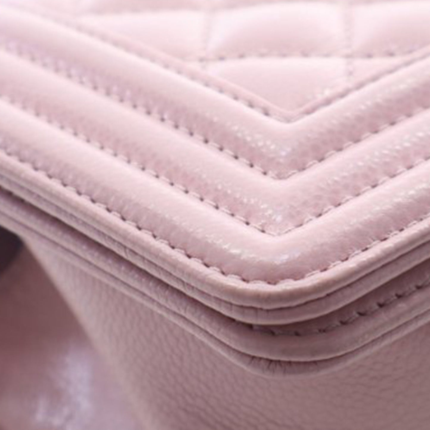 Small Quilted Caviar Boy Flap