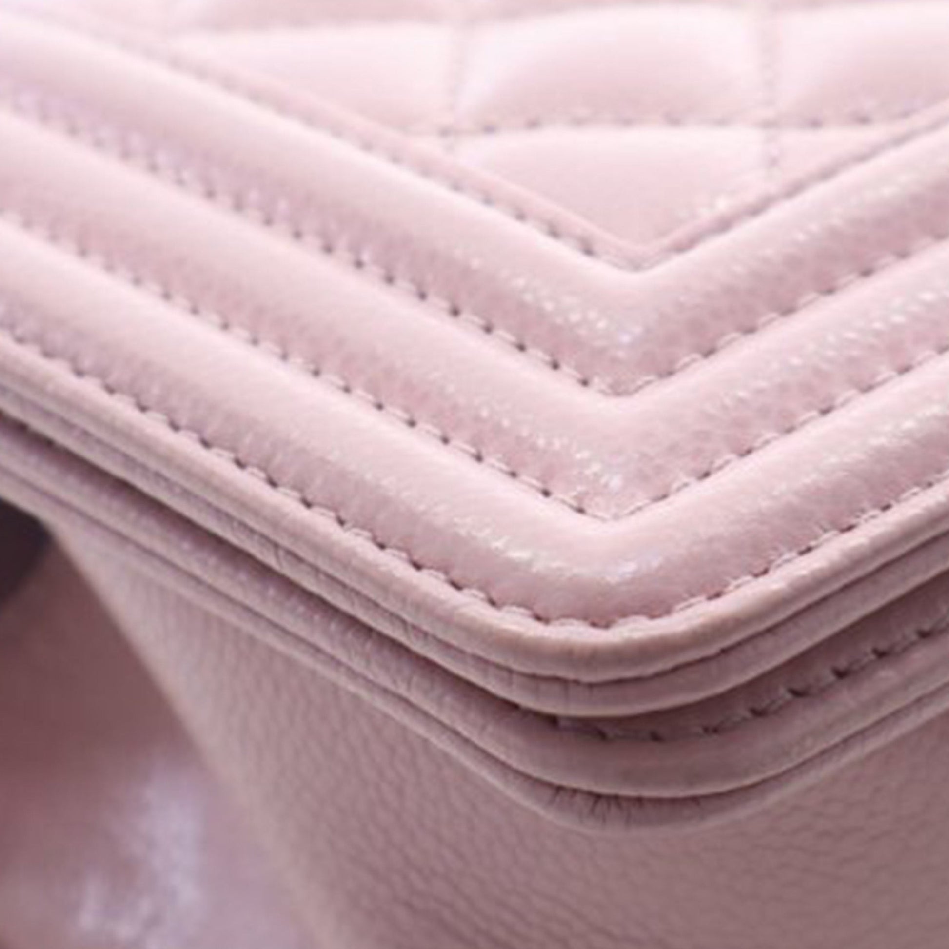 Small Quilted Caviar Boy Flap