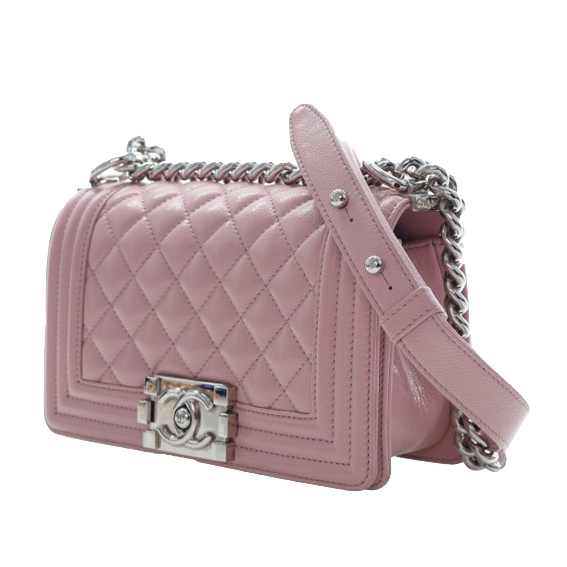 Small Quilted Caviar Boy Flap