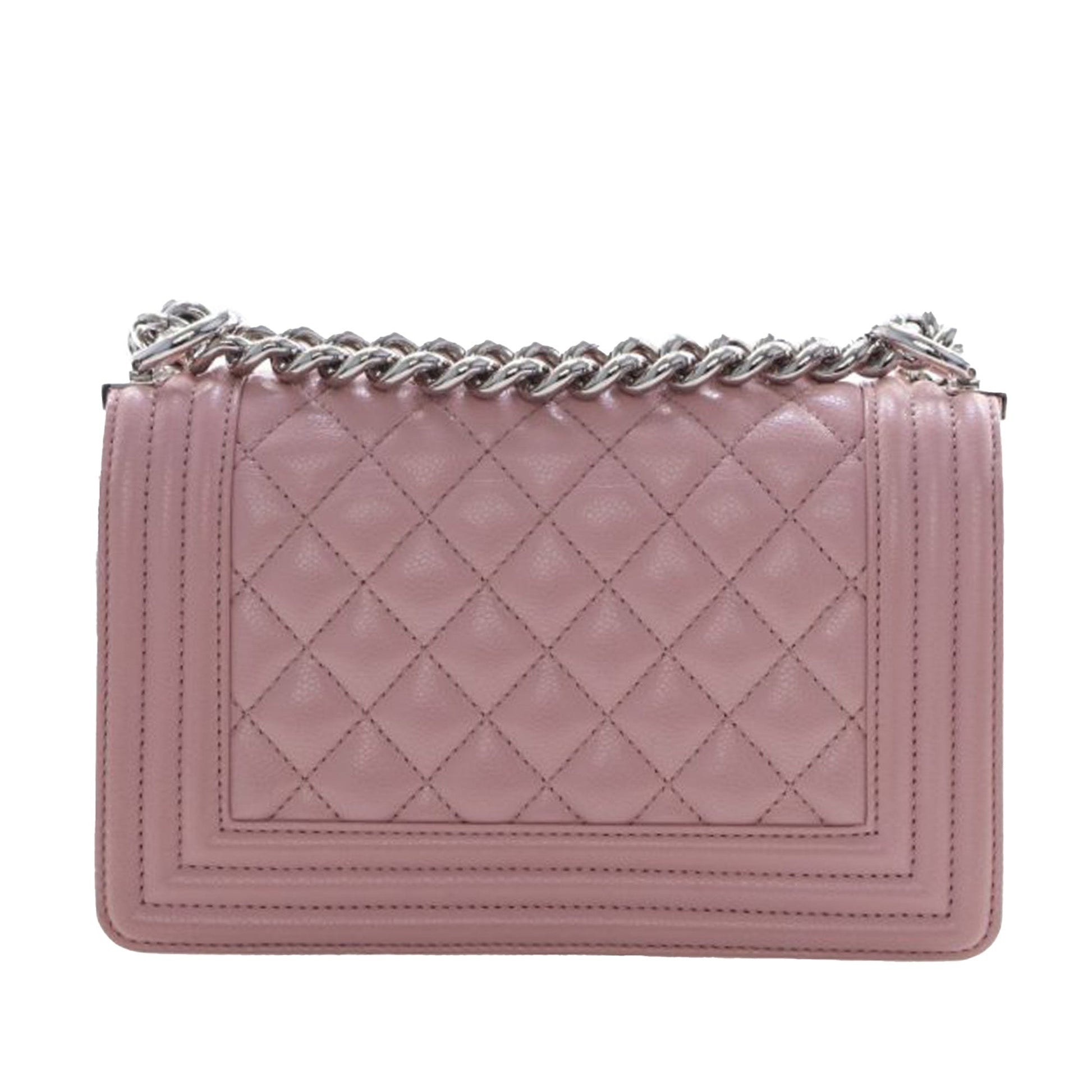 Small Quilted Caviar Boy Flap