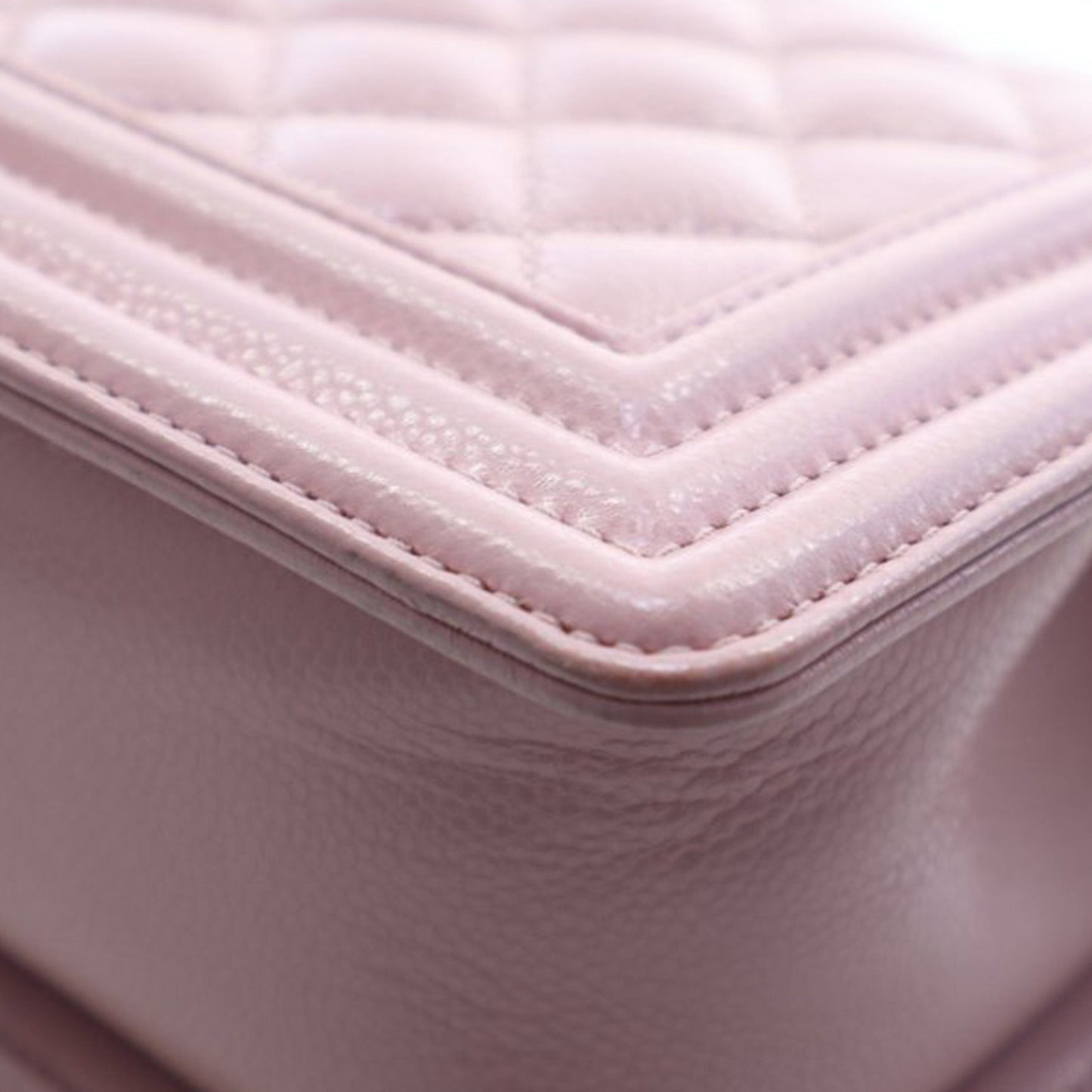 Small Quilted Caviar Boy Flap