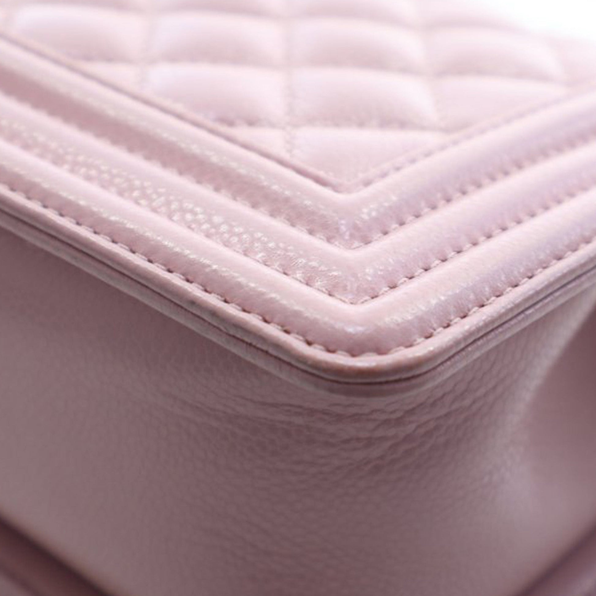 Small Quilted Caviar Boy Flap