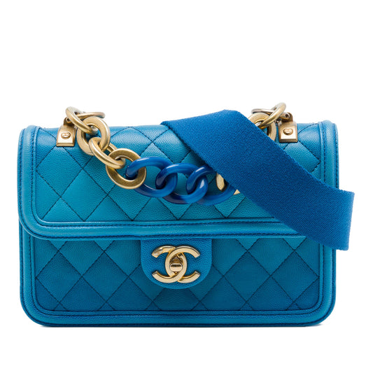 Chanel Small Quilted Caviar Sunset On The Sea Flap