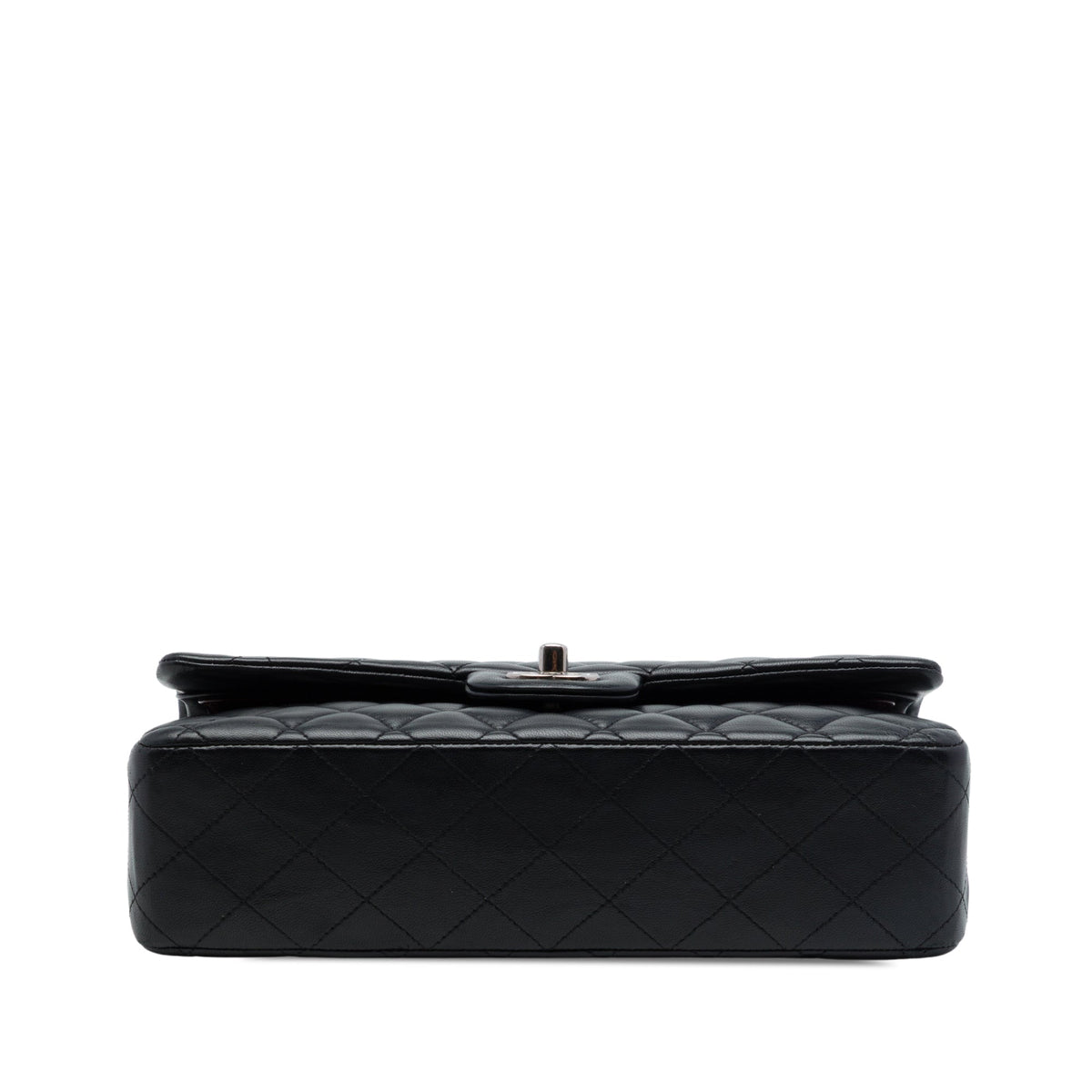 Chanel Medium Classic Lambskin Double Flap — Black