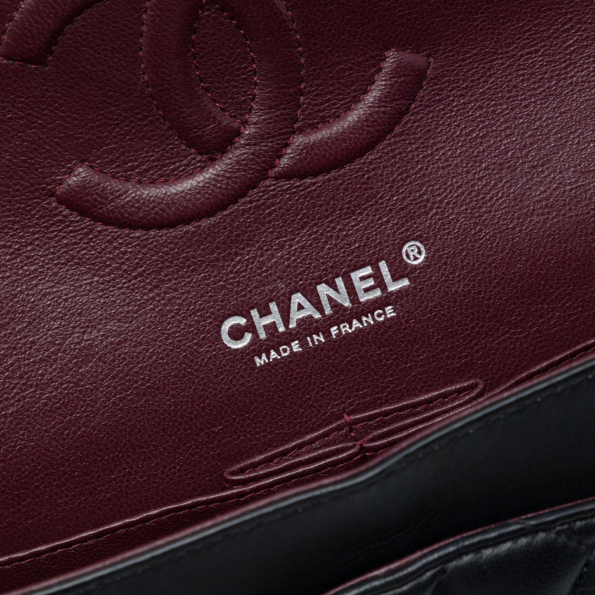 Chanel Medium Classic Lambskin Double Flap — Black