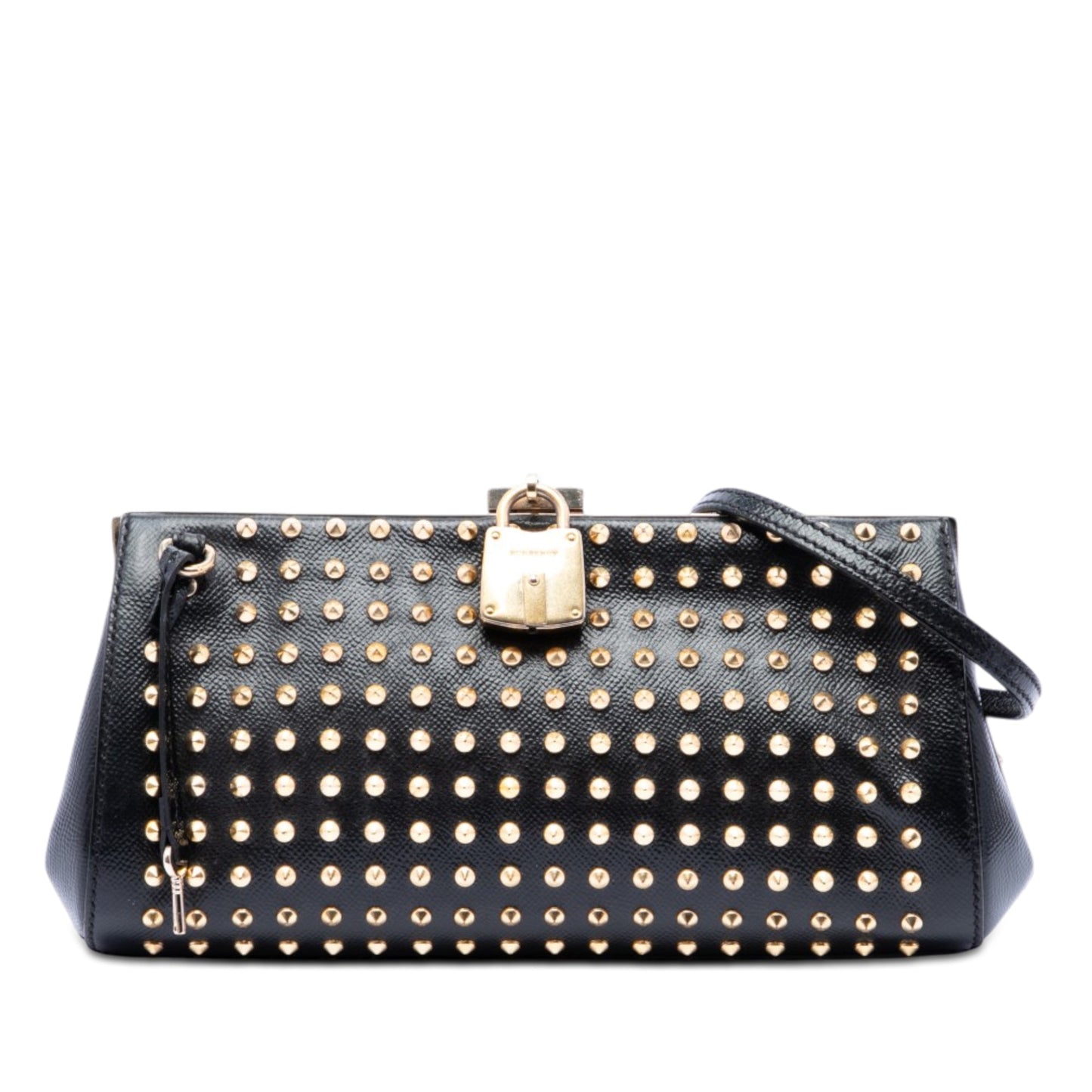 Burberry Studded Calfskin Padlock Crossbody