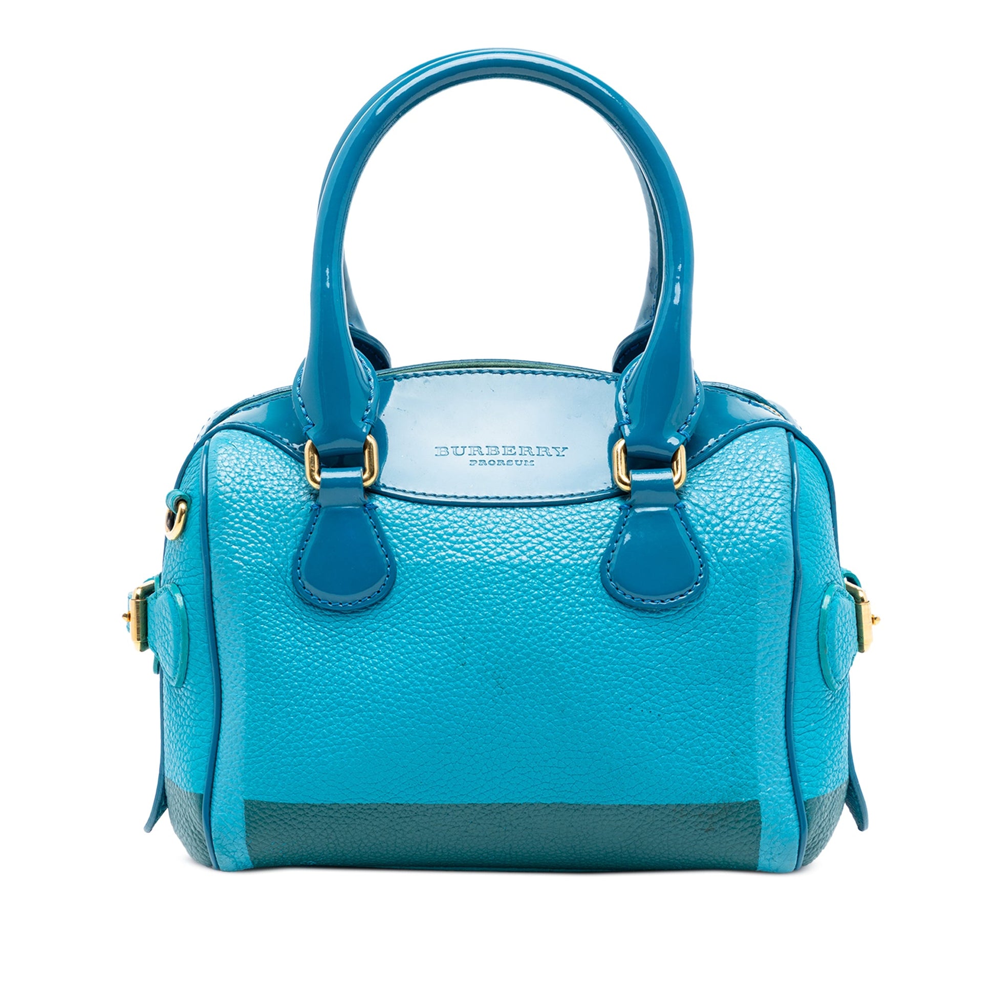 Mini Tricolour Grained Leather Prorsum Boston Bag