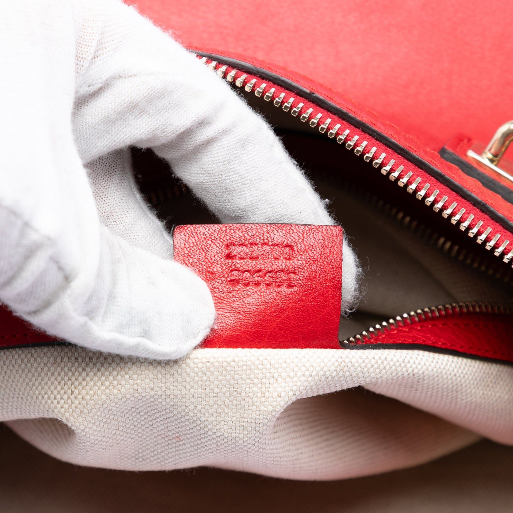 Gucci Pebbled Calfskin Bella Satchel