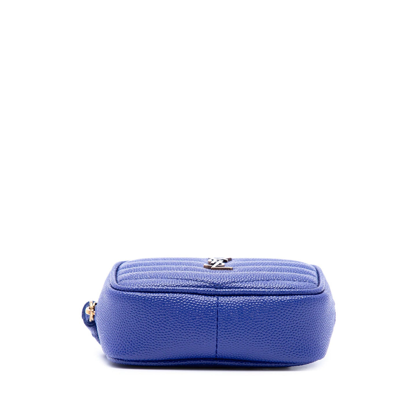 Saint Laurent Baby Chevron Grain De Poudre Monogram Lou Camera Bag