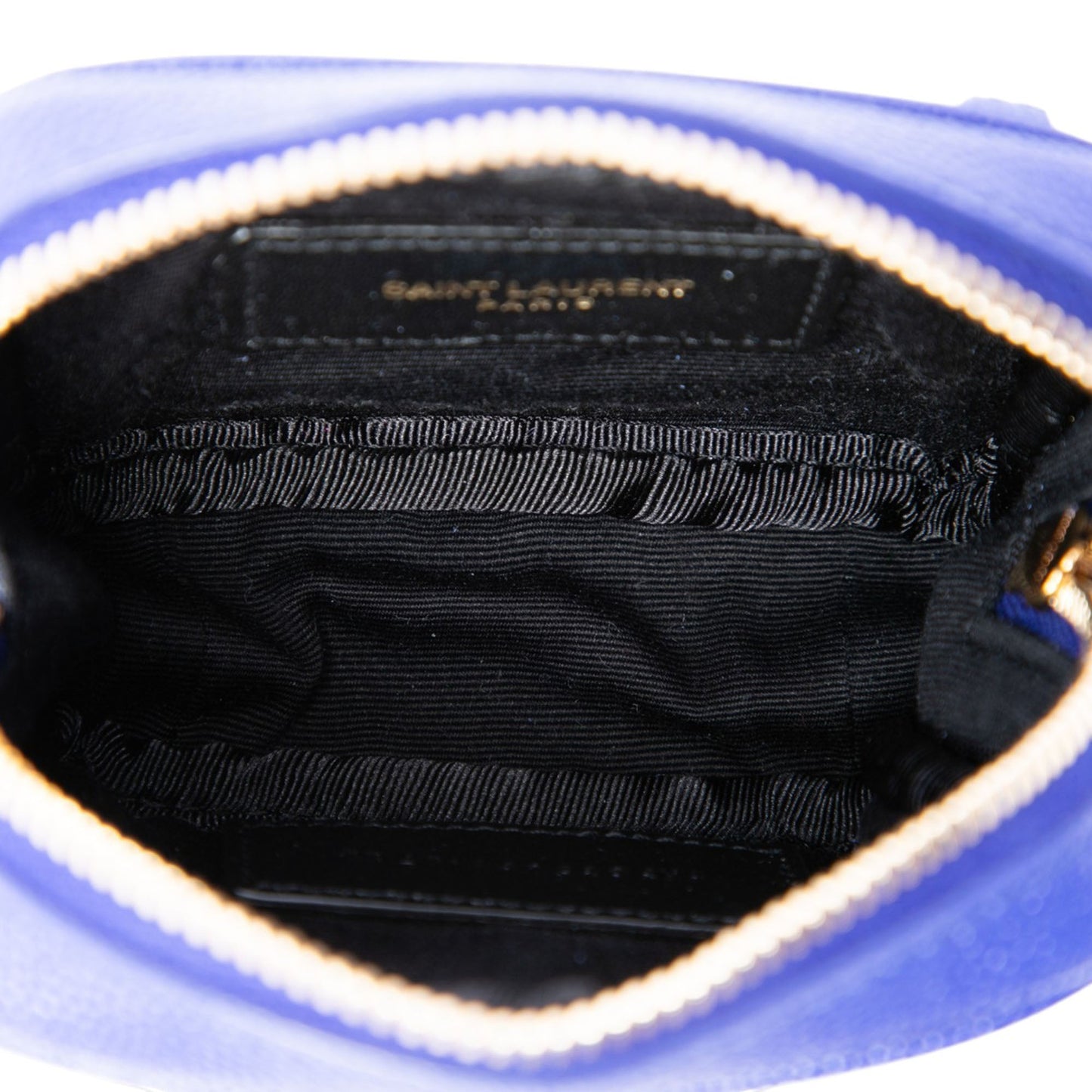 Saint Laurent Baby Chevron Grain De Poudre Monogram Lou Camera Bag