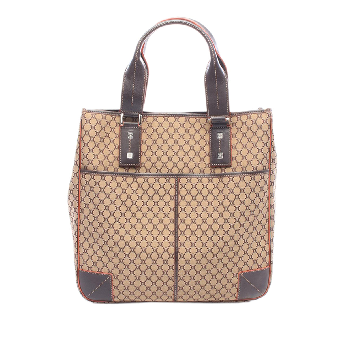 Celine Macadam Canvas Tote — Beige