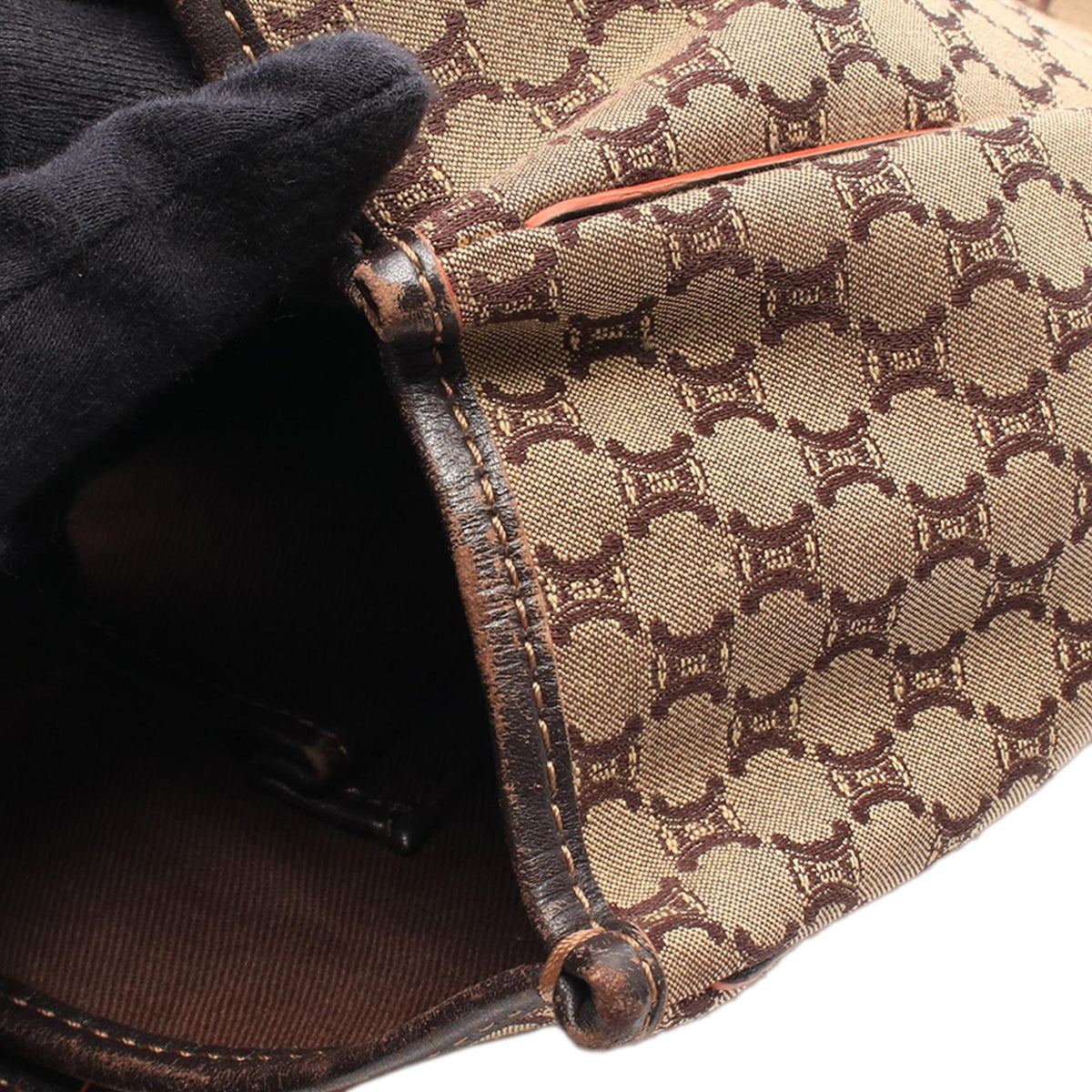 Celine Macadam Canvas Tote — Beige