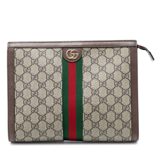 Gucci GG Supreme Web Ophidia Clutch