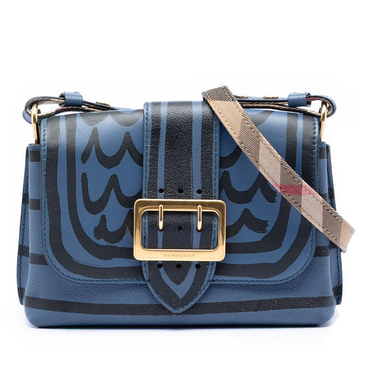 Small Printed Leather Medley Buckle Crossbody