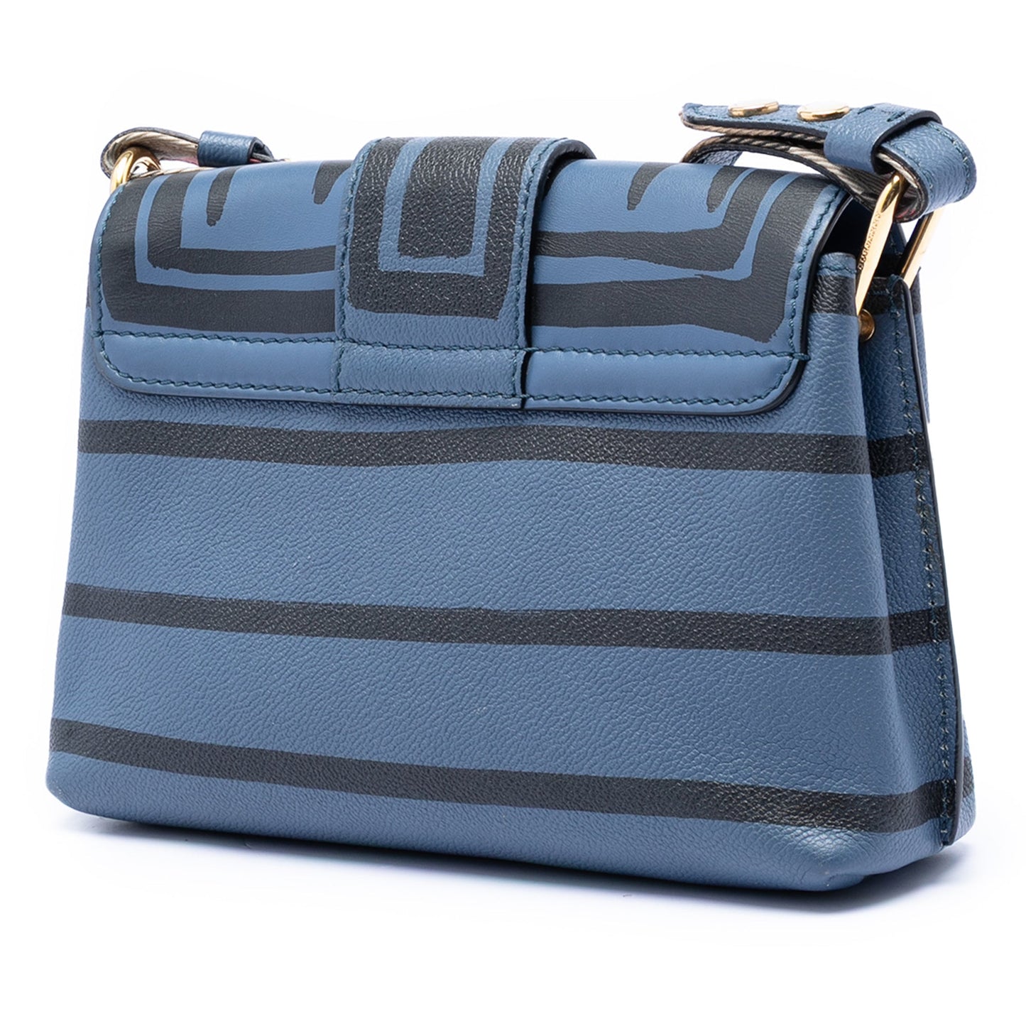 Small Printed Leather Medley Buckle Crossbody