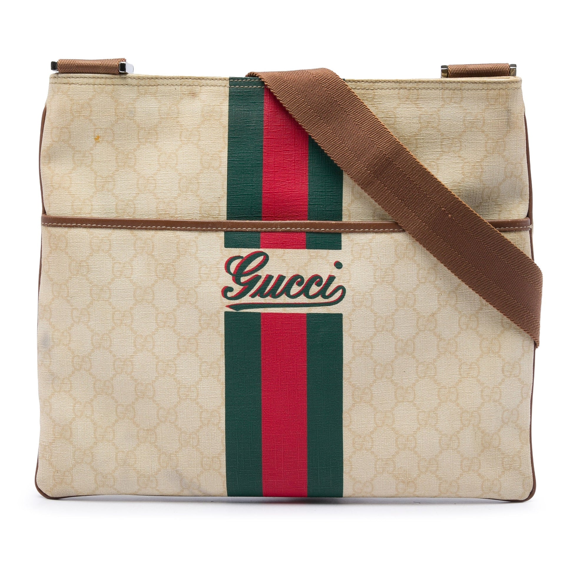 Gucci GG Supreme Web Logo Crossbody