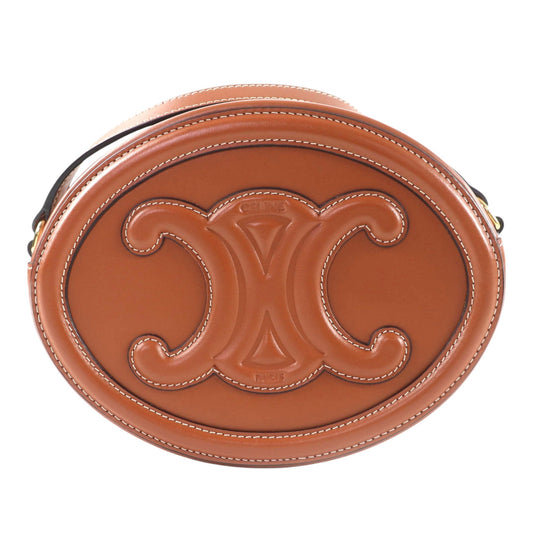 Celine Calfskin Cuir Triomphe Oval Crossbody
