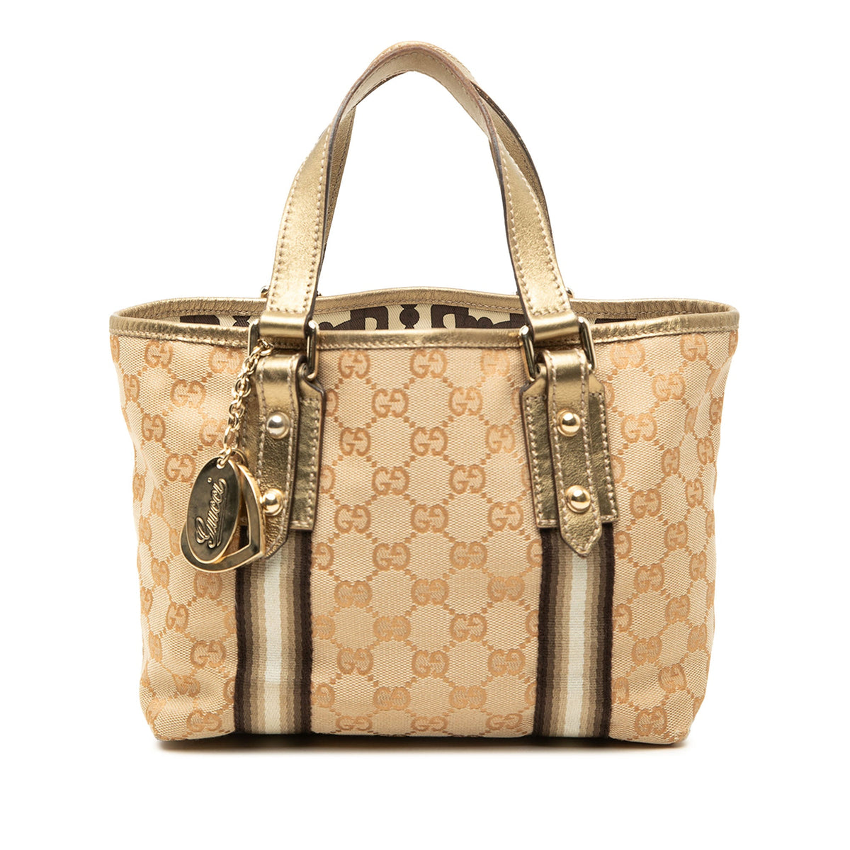 Gucci GG Canvas Jolicoeur Handbag — Beige