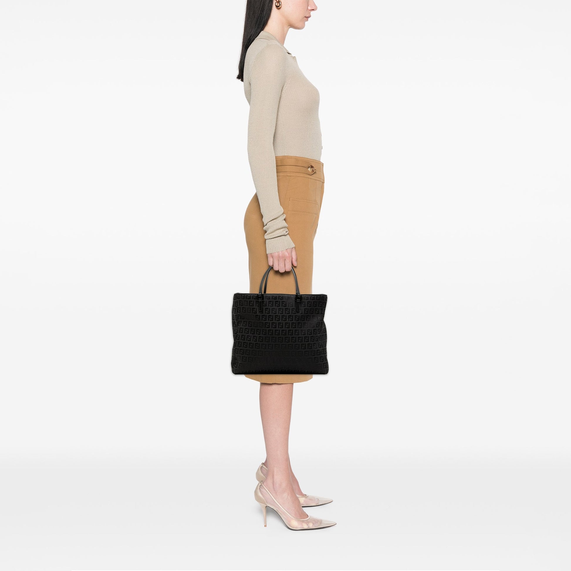 Fendi Zucchino Canvas Tote