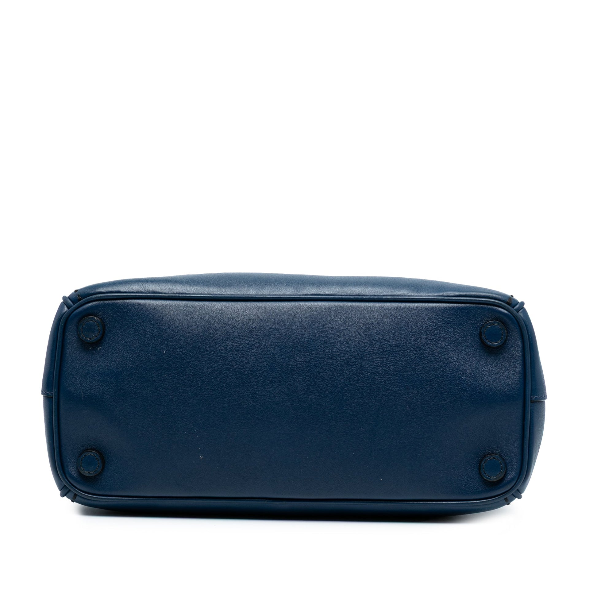 Prada Small City Calf Hand Stitched Galleria Double Zip Satchel