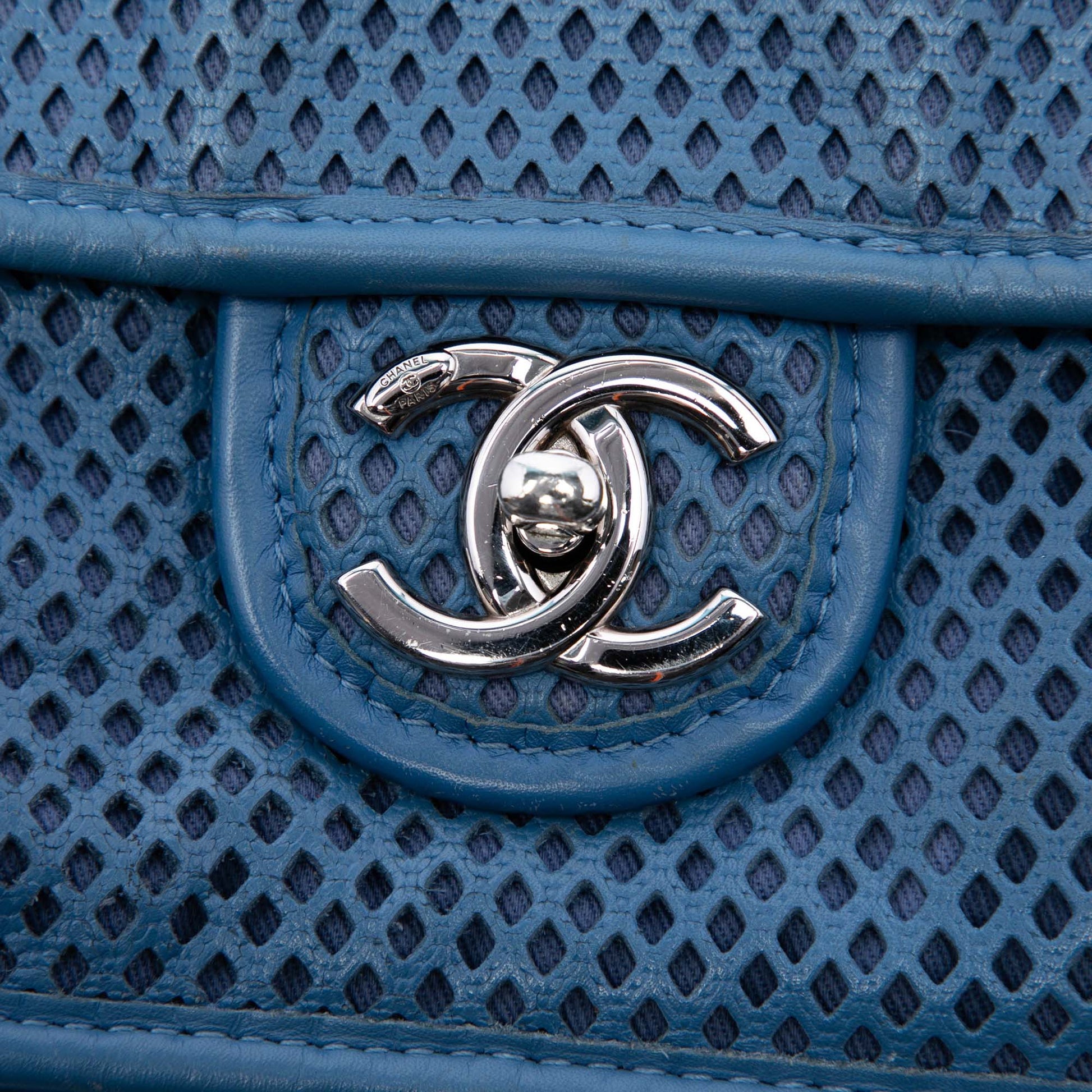 Chanel Medium Perforated Calfskin Up In The Air Flap
