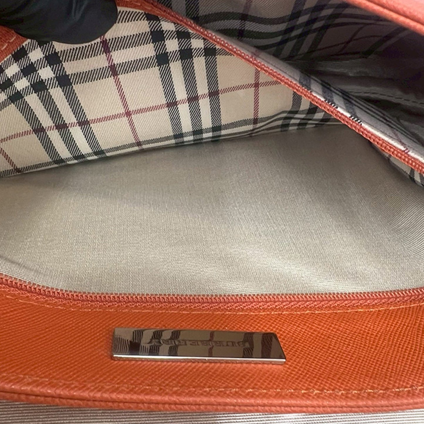 Burberry Calf Leather Shoulder Bag