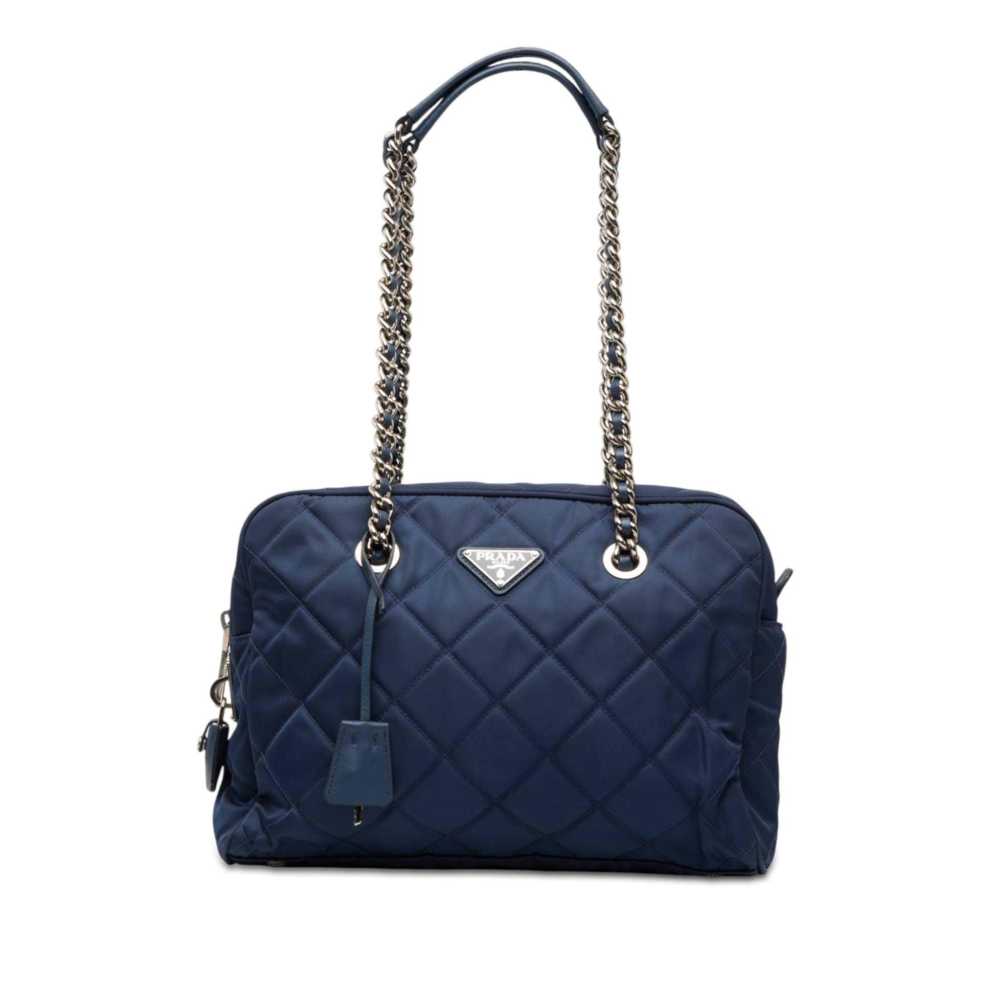 Prada Impuntu Tessuto Chain Shoulder Bag