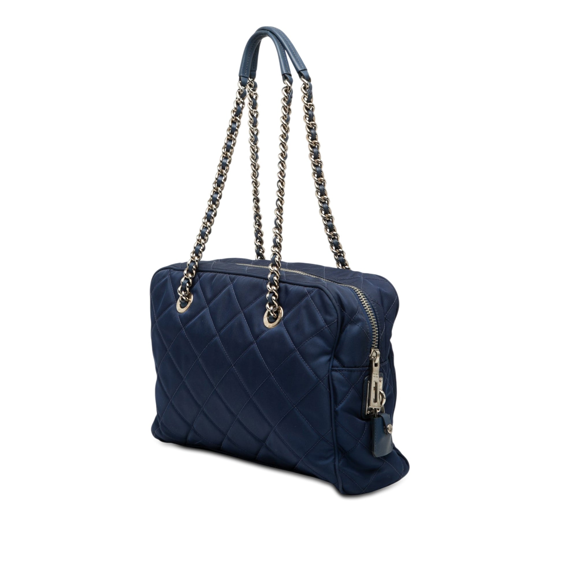Prada Impuntu Tessuto Chain Shoulder Bag