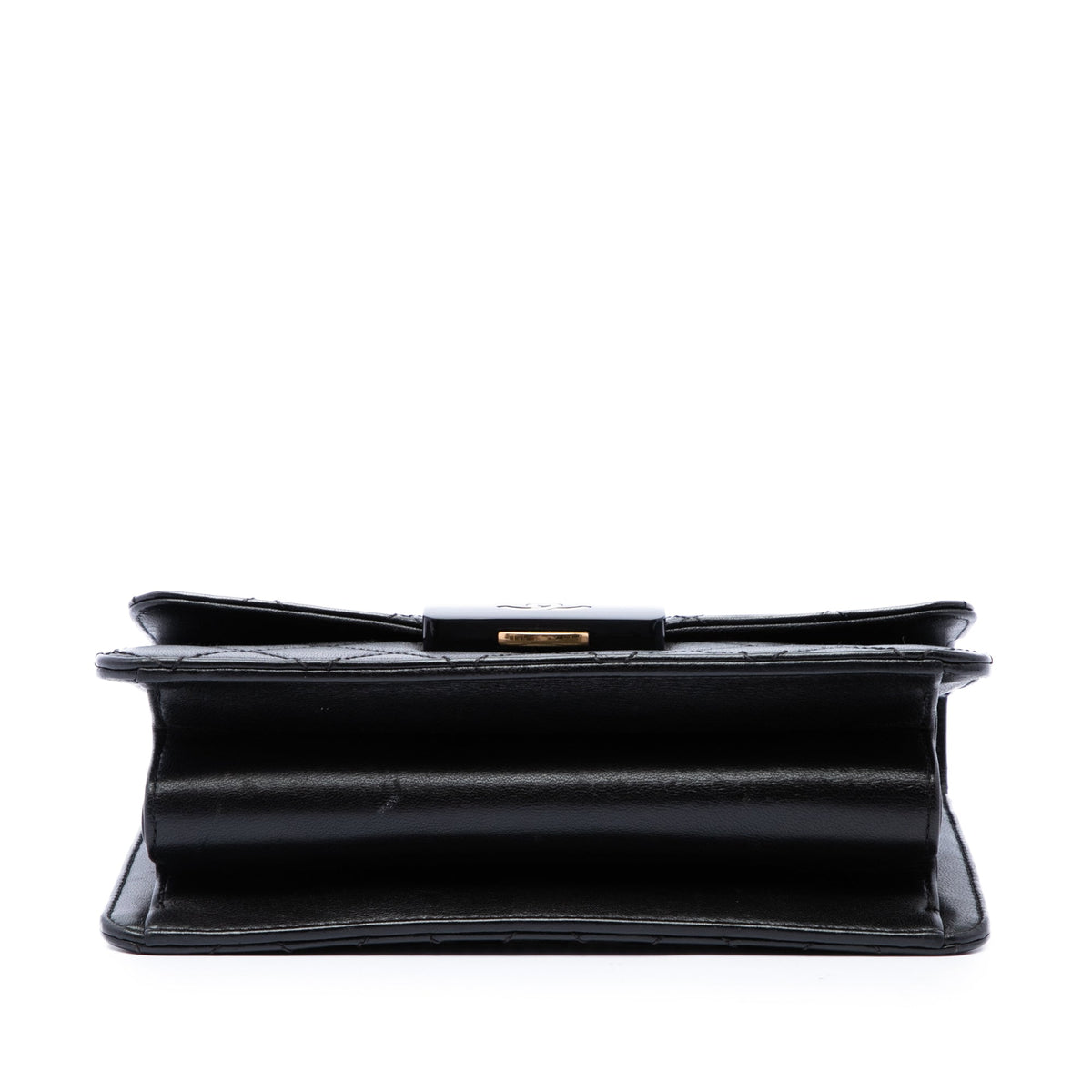 Chanel Medium Quilted Sheepskin Beauty Lock Flap — Black
