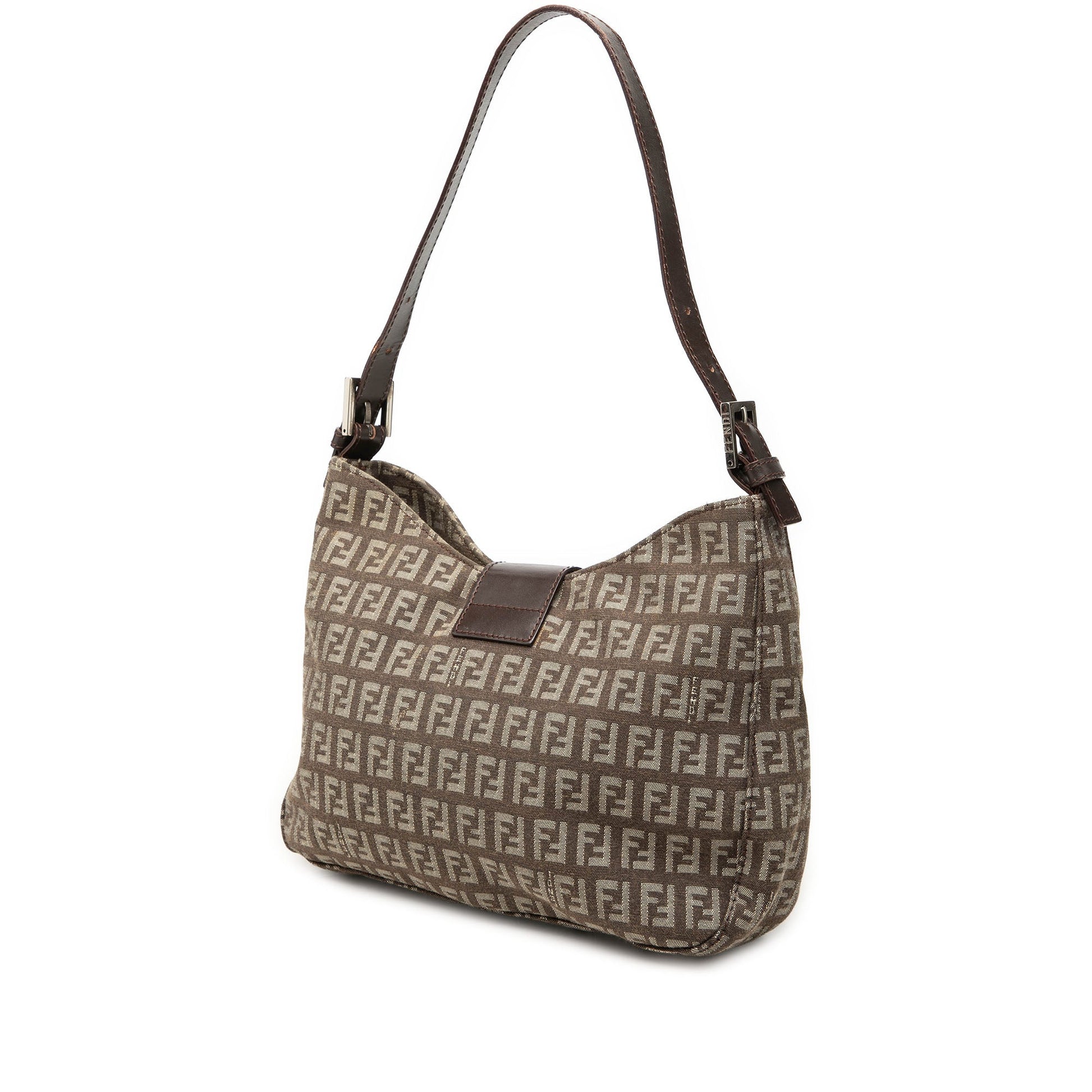 Fendi Zucchino Canvas Shoulder Bag