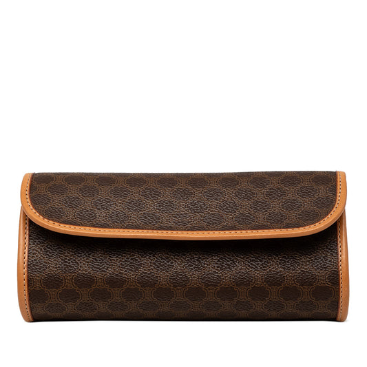 Celine Macadam Coated Canvas Clutch