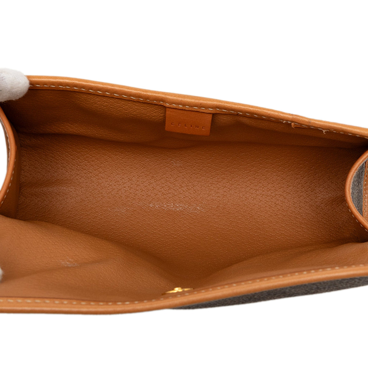 Celine Macadam Coated Canvas Clutch