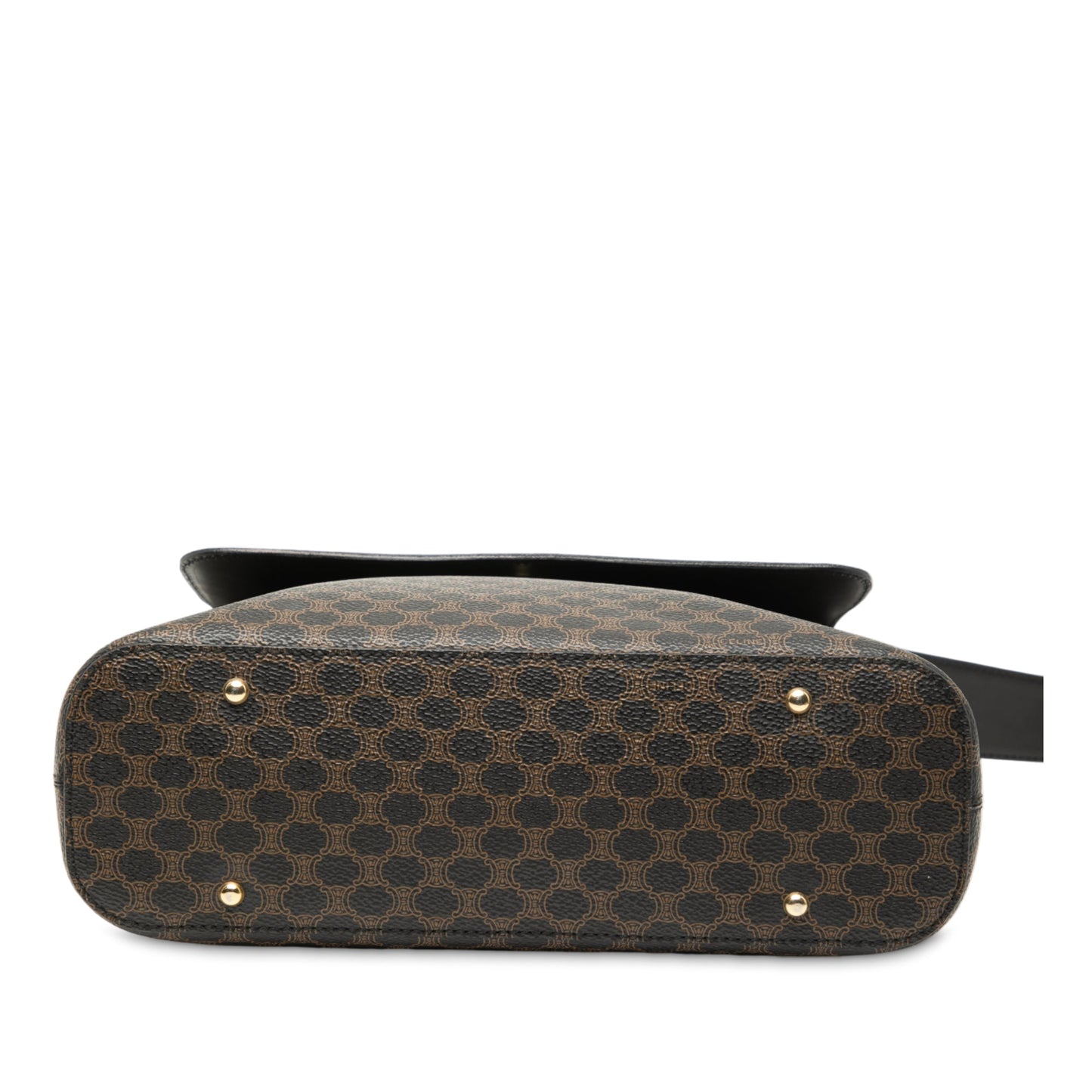 Celine Macadam Coated Canvas Shoulder Bag