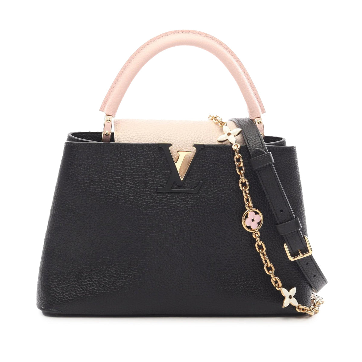 Louis Vuitton Taurillon Capucines MM — Black