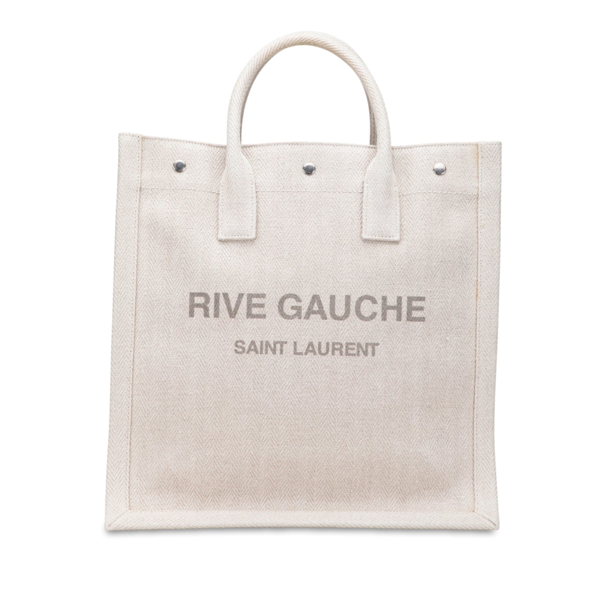 Saint Laurent Canvas Rive Gauche North South Tote