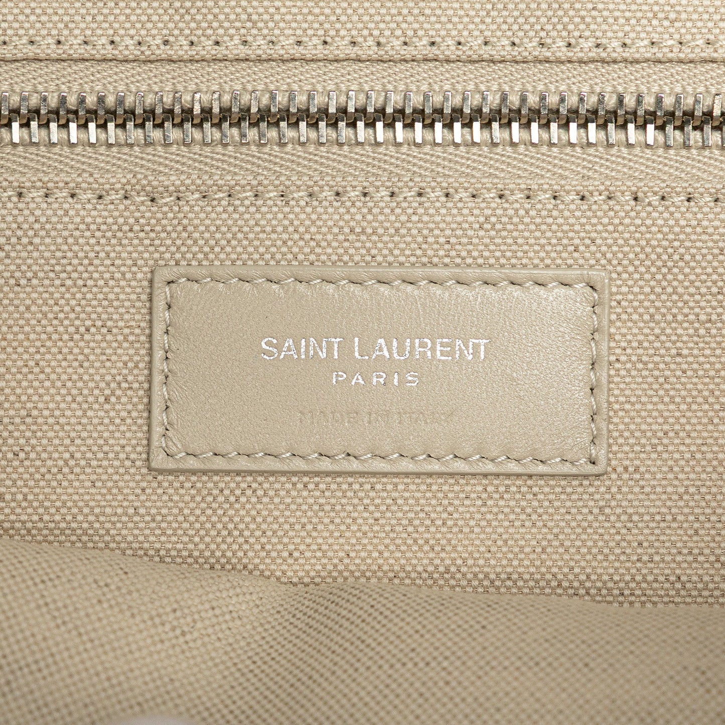Saint Laurent Canvas Rive Gauche North South Tote