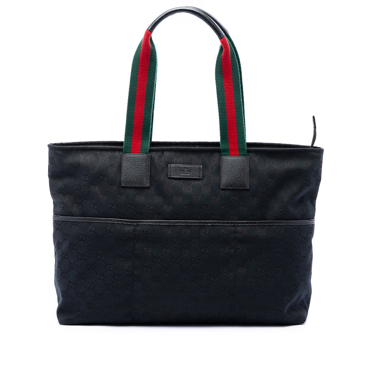 Gucci GG Canvas Web Tote — Blue
