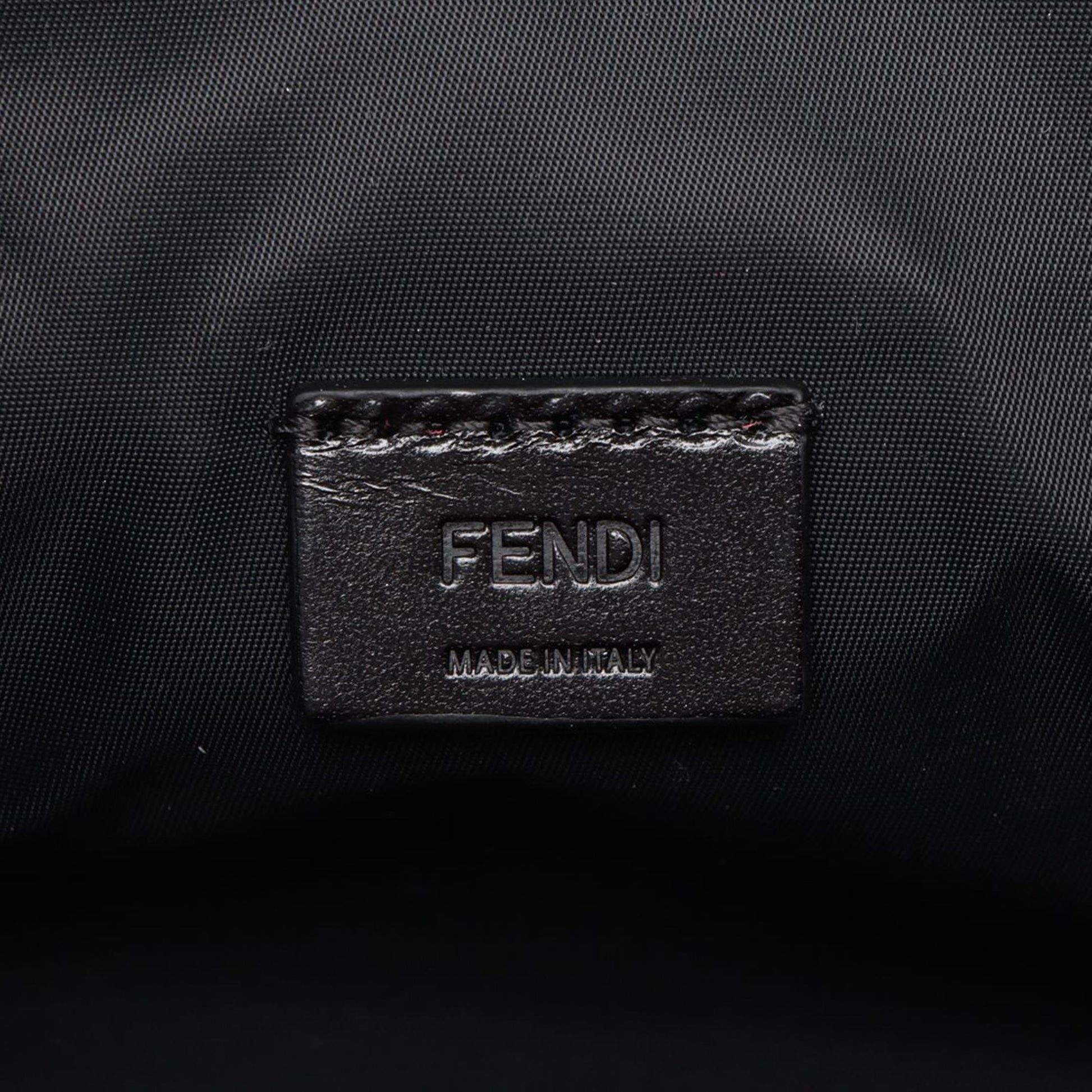 Fendi Leather Logo Travel Kit Pouch