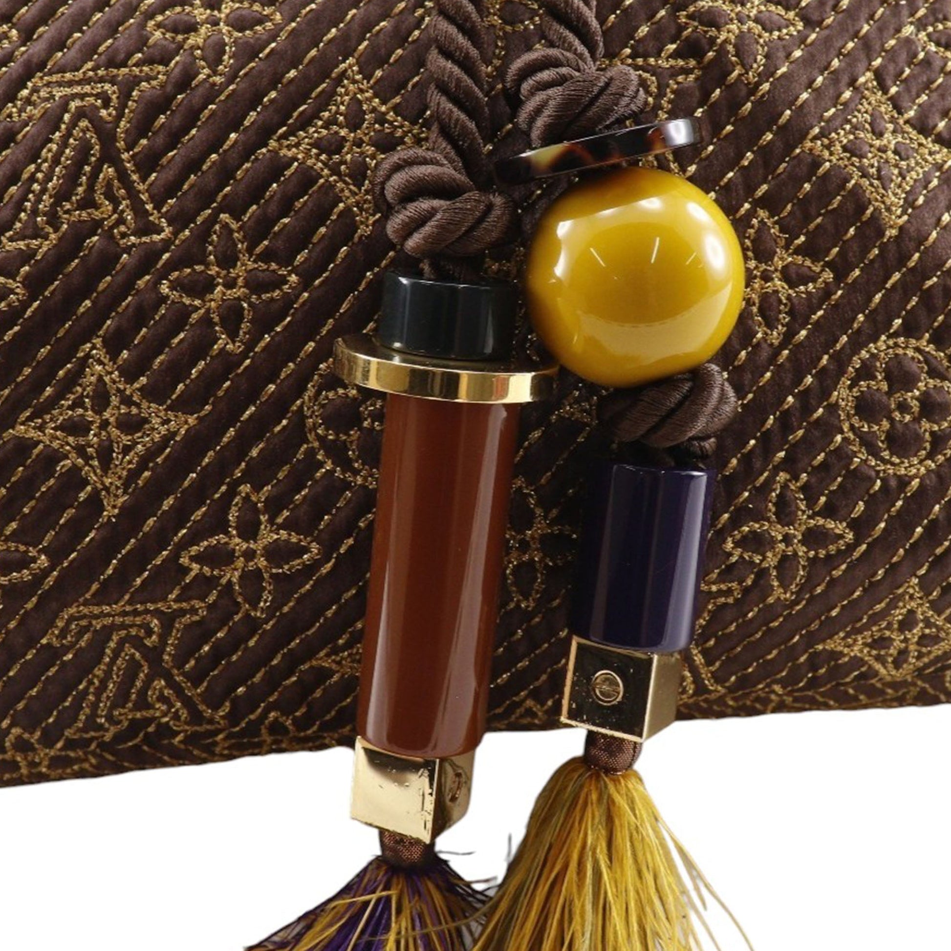 Monogram Metisse African Queen Clutch