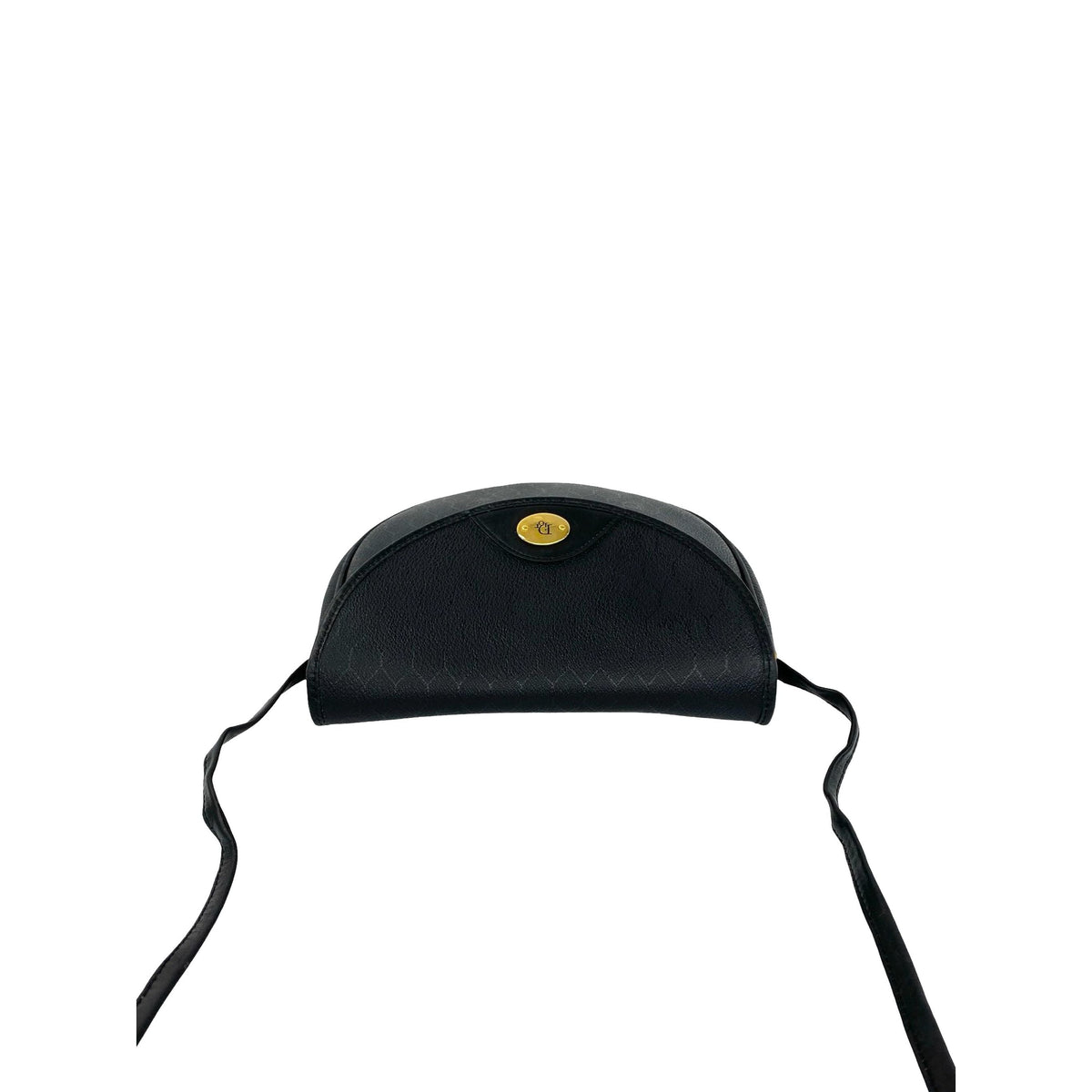 Dior Honeycomb Coated Canvas Crossbody — Black