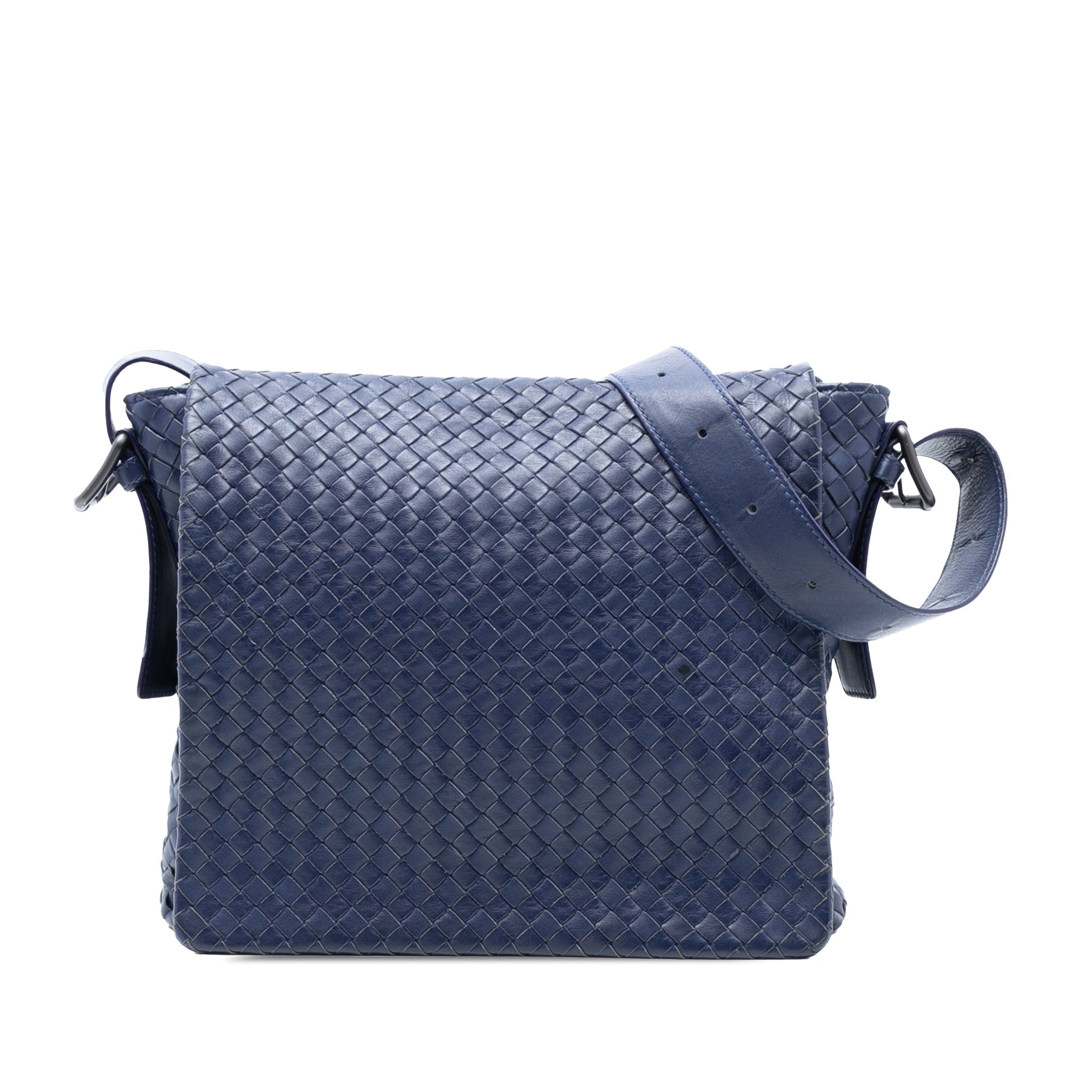 Bottega Veneta Nappa Intrecciato Flap Crossbody